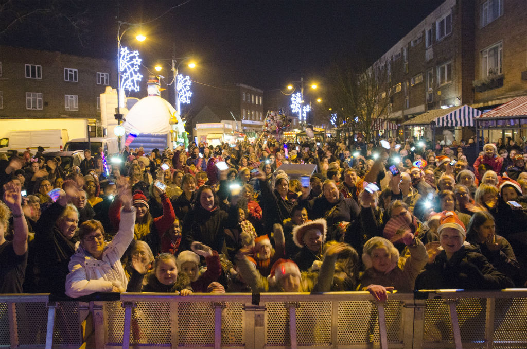 Christmas lights switch on 2015